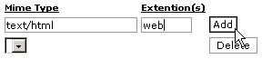 Adding a MIME type