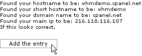 Adding an A entry for your hostname