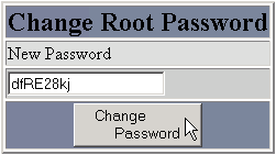 Changing your server's root password