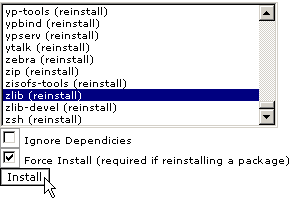 Reinstalling an RPM