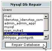 Repairing a database