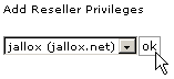 Adding reseller privileges