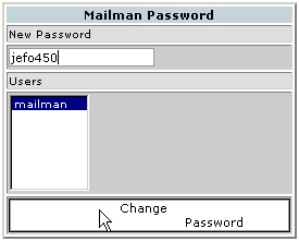 Resetting a Mailman password